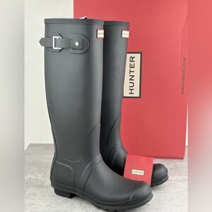 Hunter Women's Original Tall Boot Black US 10 New In Box